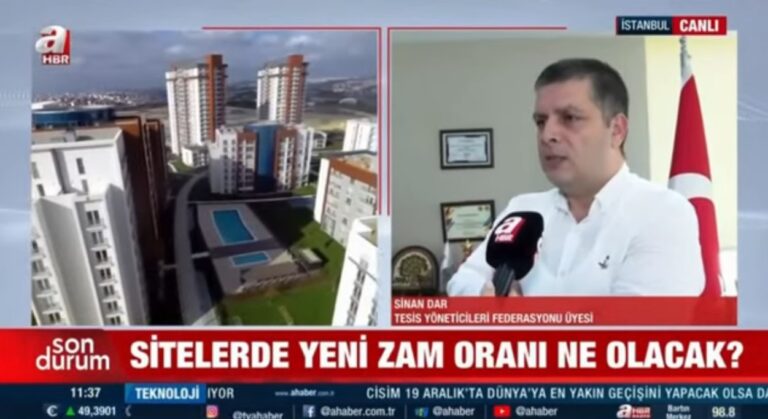 Aidat Artışlarına Fren Mümkün mü  TEYFED Üyesi Sinan A Haber’de Değerlendiriyor